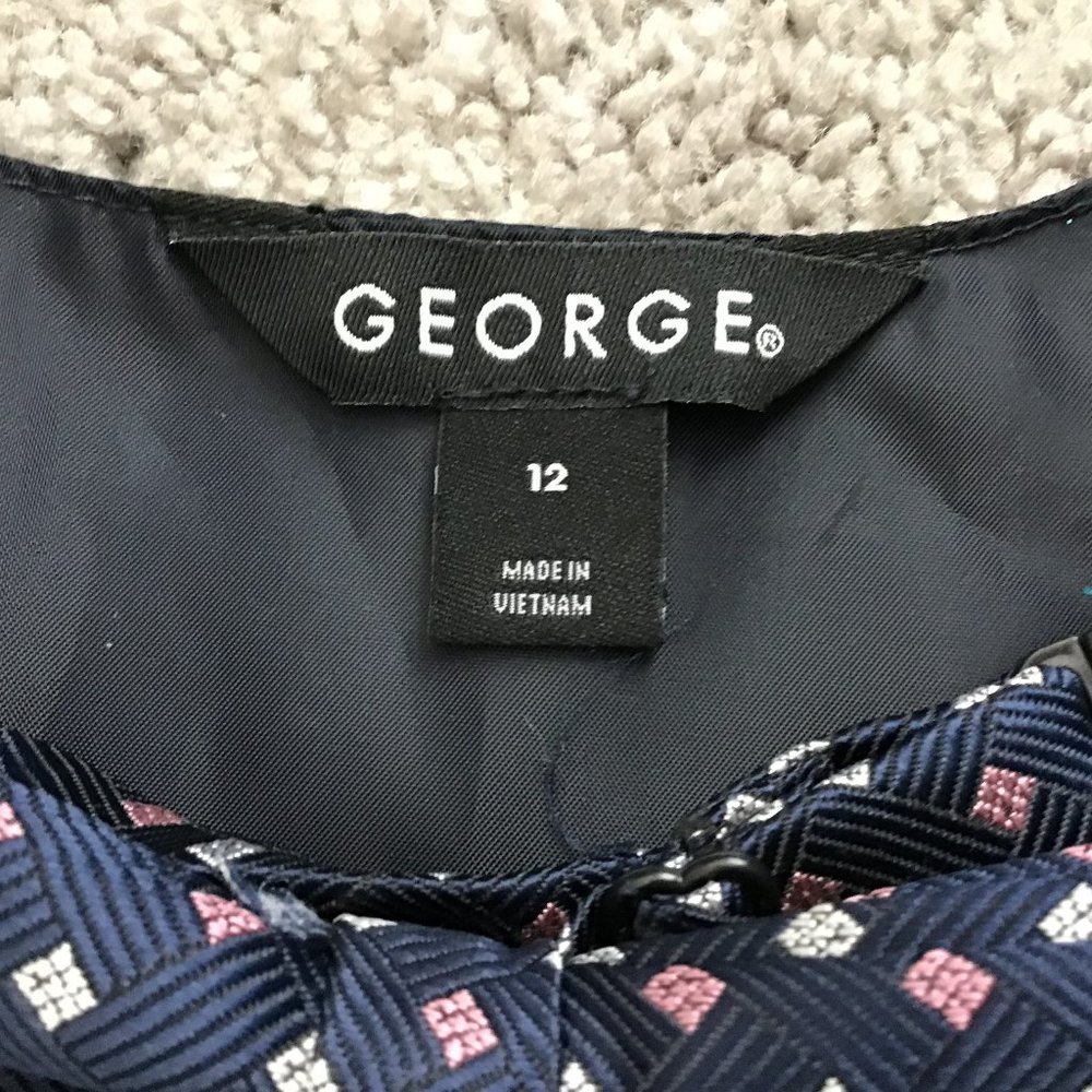 George boys size 12 vest with bow tie